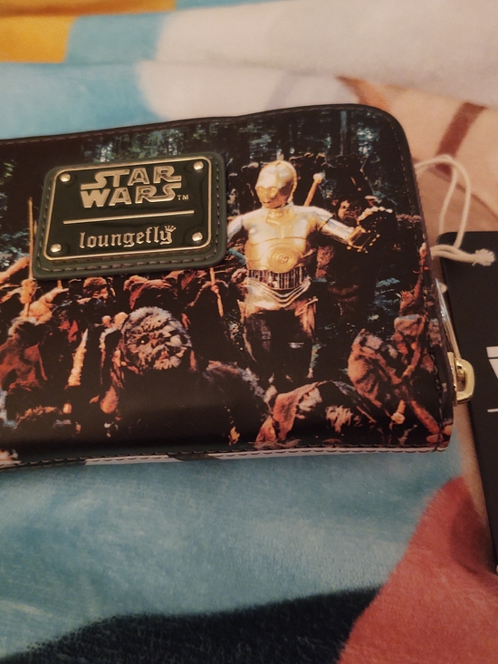 Loungefly Handbags - Loungefly Black & Gold Star Wars C-3PO Zip Wallet NWT